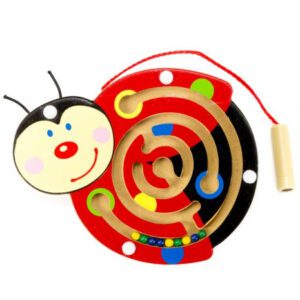 Mágneses golyóvezető katicás - készségfejlesztő játék