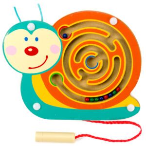 Mágneses golyóvezető csigás - készségfejlesztő játék