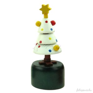 Karácsonyi nyomogatós figura (fehér karácsonyfa)