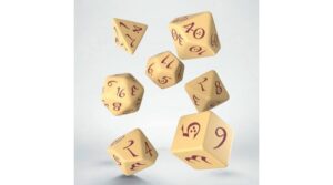 Dobókocka - Classic RPG Beige/Burgundy (7 db-os szett)