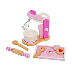 Fa játék mixer tartozékokkal (rózsaszín)