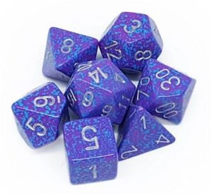 Dobókocka - Chessex Speckled Silver Tetra (7 db-os szett)