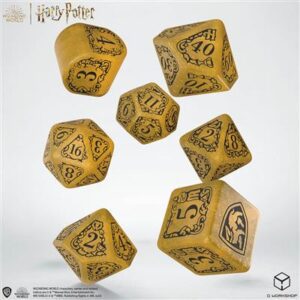 Dobókocka - Harry Potter - Hufflepuff Modern Dice Set - Yellow (7 db-os szett)