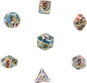 Dobókocka - Chessex Festive Vibrant w/brown (7 db-os szett)