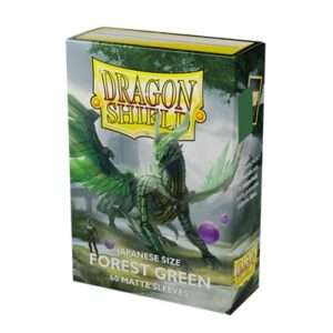 Dragon Shield - Yu-gi-Oh! méretű kártyavédő - Japanese Size Matte Sleeves - Forest Green (60 Sleeves)