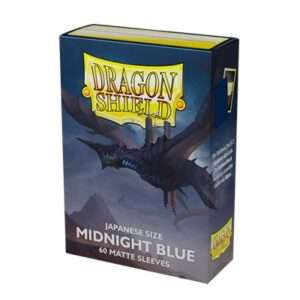 Dragon Shield - Yu-gi-Oh! méretű kártyavédő - Japanese Size Matte Sleeves - Midnight Blue (60 Sleeves)