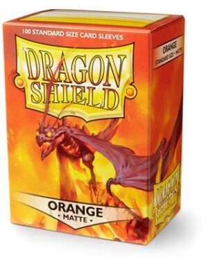 Dragon Shield - Standard Sleeves - Matte Orange (100 Sleeves)