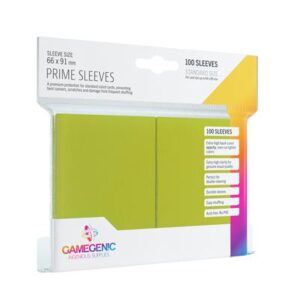 Gamegenic - Prime Sleeves Lime kártyavédő (100 db)
