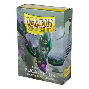 Dragon Shield - Yu-gi-Oh! méretű kártyavédő - Japanese size - Matte Dual - Eucalyptus 'Lehel' (60 Sleeves)