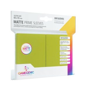 Gamegenic - Matte Prime Sleeves Lime kártyavédő (100 db)
