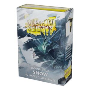 Dragon Shield - Yu-gi-Oh! méretű kártyavédő - Japanese size - Matte Dual - Snow 'Nirin' (60 Sleeves)