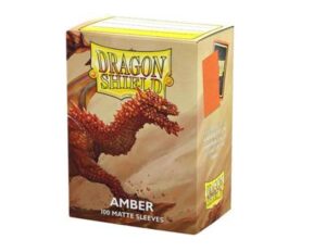 Dragon Shield Standard size Matte Sleeves - Amber (100 Sleeves)