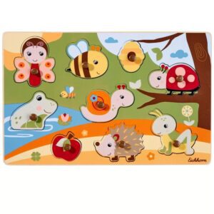 Eichhorn fogantyús puzzle - festett háttérrel