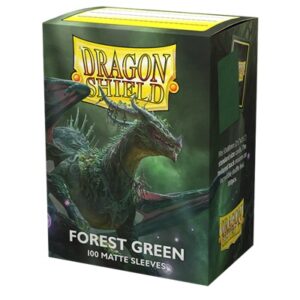 Dragon Shield - Standard Sleeves - Matte Forest Green (100 Sleeves)