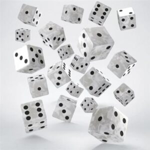 Dobókocka - Full Pack of D6s: Pearl&Black (20 db-os szett)