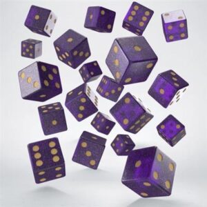 Dobókocka - Full Pack of D6s: Shimmering Purple & Gold (20 db-os szett)