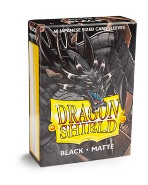 Dragon Shield - Yu-gi-Oh! méretű kártyavédő - Japanese size - Matte - Black (60 Sleeves)