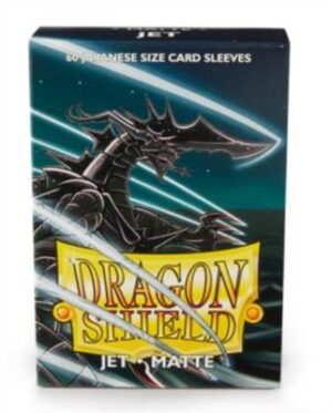 Dragon Shield - Yu-gi-Oh! méretű kártyavédő - Japanese size - Matte - Jet (60 Sleeves)