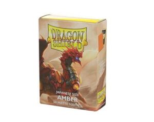 Dragon Shield - Yu-gi-Oh! méretű kártyavédő - Japanese size - Matte - Amber (60 Sleeves)