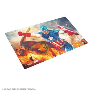 Gamegenic - Magic: The Gathering | Marvel Super Heroes Prime Playmat - Captain America, Super-Soldier